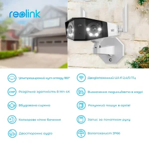 IP камера Reolink Duo 2 WiFi UA