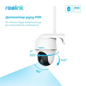IP камера Reolink Go PT Plus без солнечной панели UA