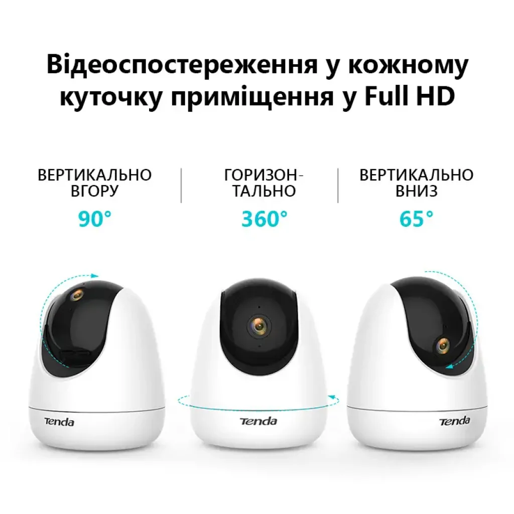 IP-Камера Tenda CP3 (360°, 1080P, MicroSD) UA