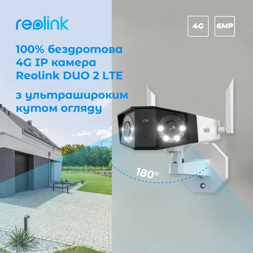 IP камера Reolink Duo Series G750 (Duo 2 LTE) UA