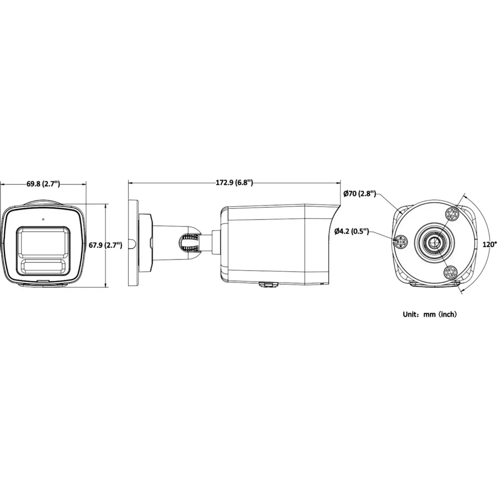 IP камера Hikvision DS-2CD1047G3H-LIUF 4МП (4мм) UA