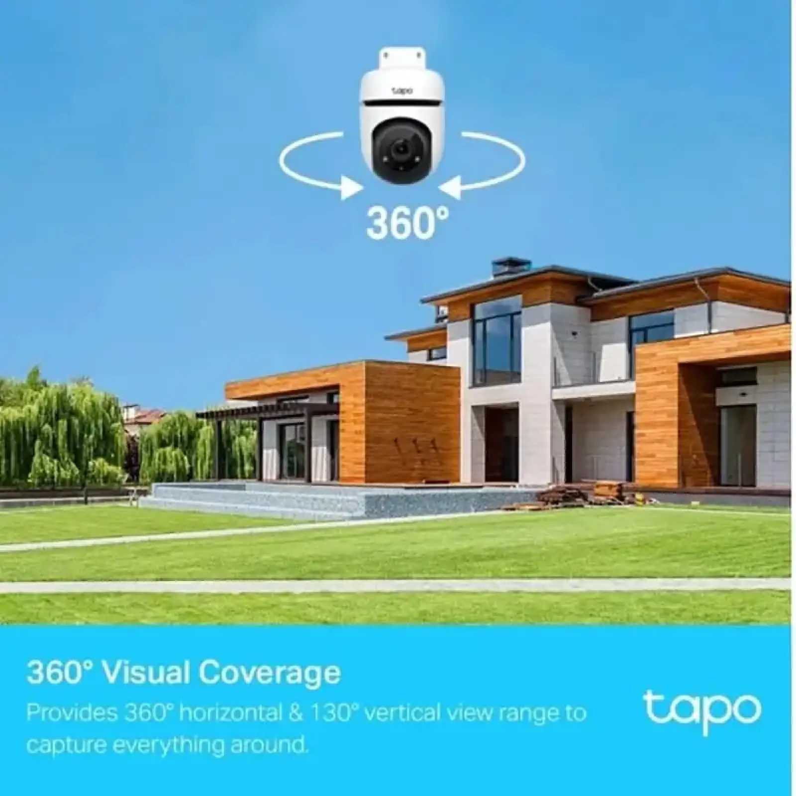 Зовнішня IP камера TP-Link Tapo C500 (1080p Full HD, 360°/130° View Range, H.264, IP65) UA