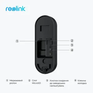 Видеозвонок Reolink D340W (Video Doorbell Wi-Fi) UA