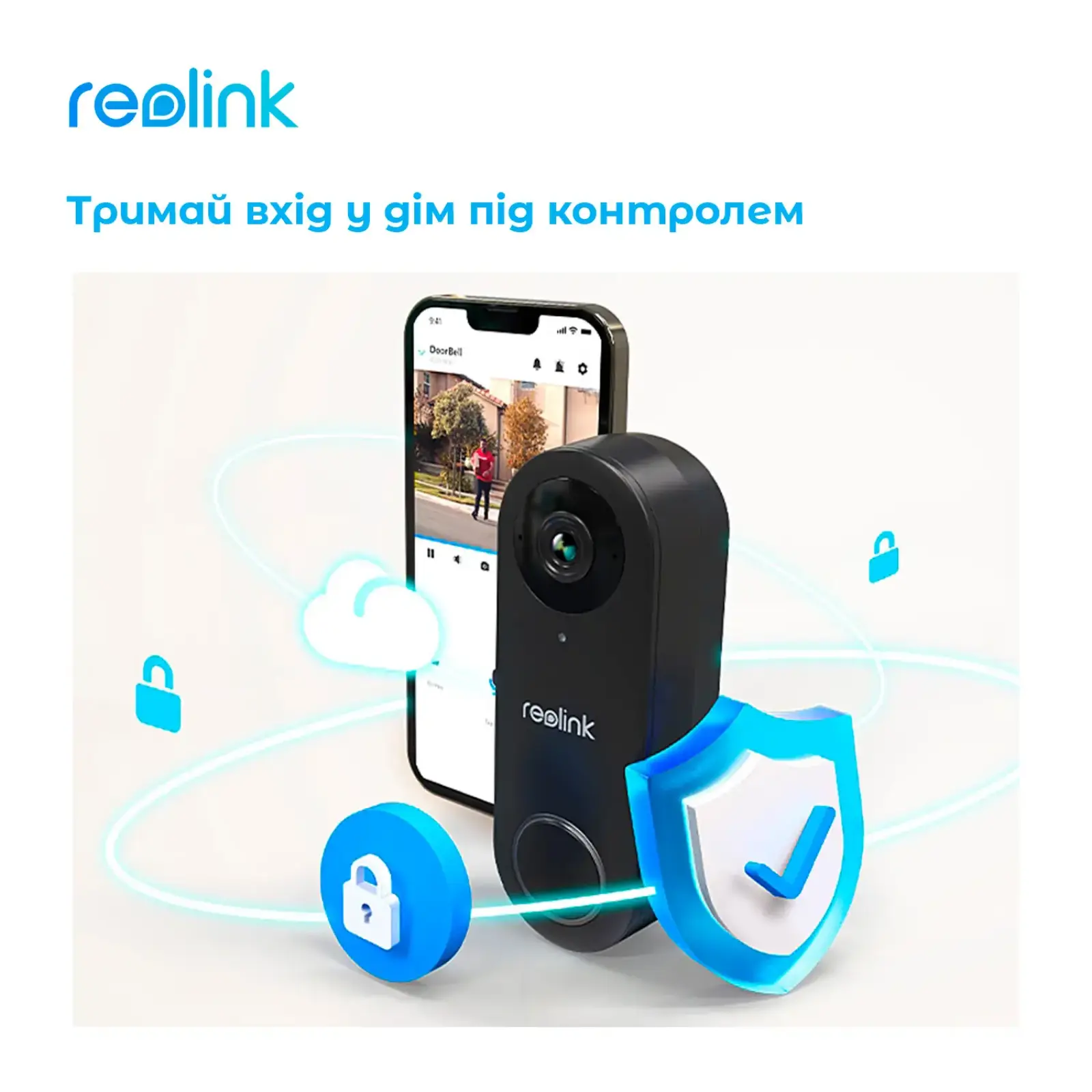Видеозвонок Reolink D340W (Video Doorbell Wi-Fi) UA