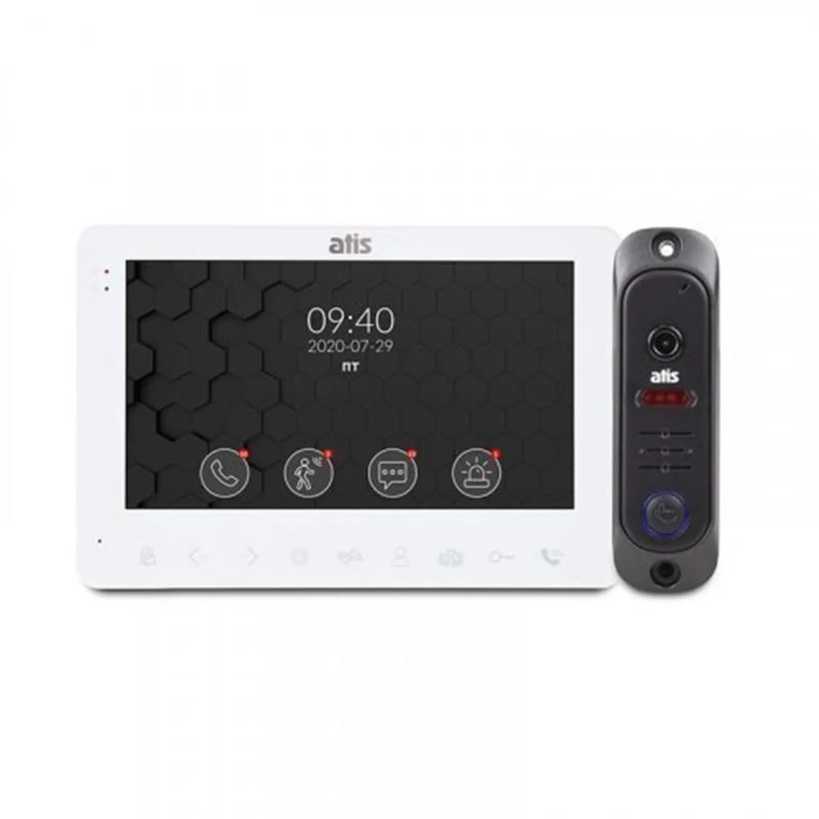 Комплект домофон + панель виклику ATIS AD-780MW Kit box UA