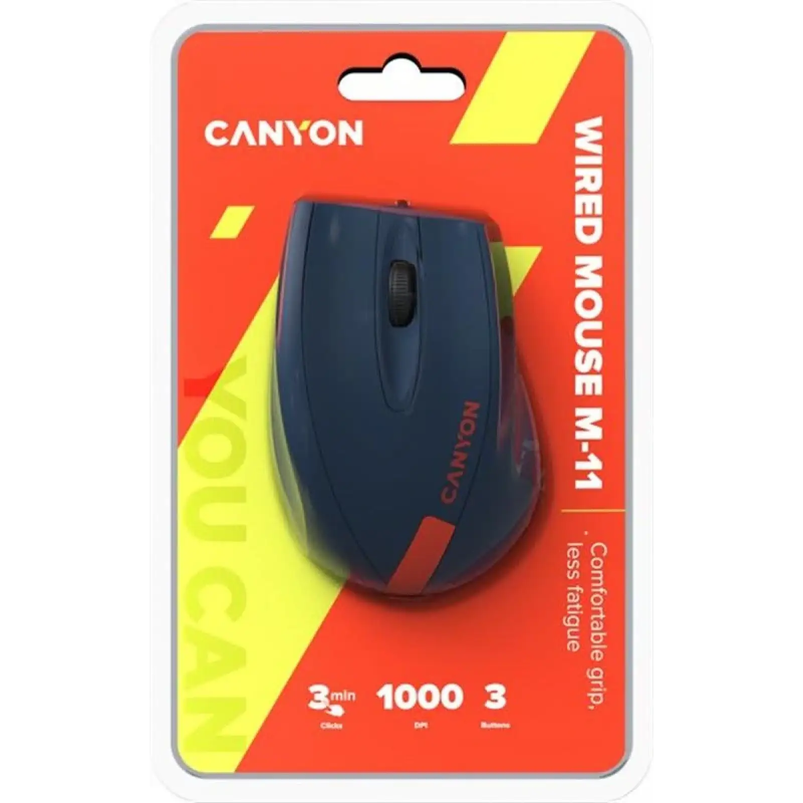 Мышь Canyon CNE-CMS11BR Blue/Red USB UA