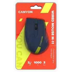 Миша Canyon CNE-CMS11BY Blue/Yellow USB UA