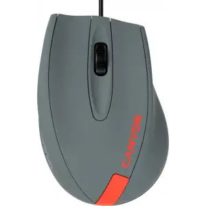 Мышь Canyon CNE-CMS11DG Gray/Red USB UA