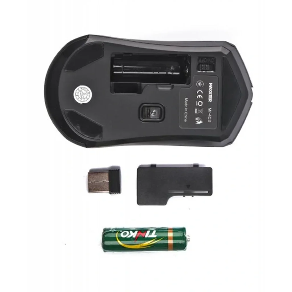 Миша бездротова Maxxter Mr-403 Black UA