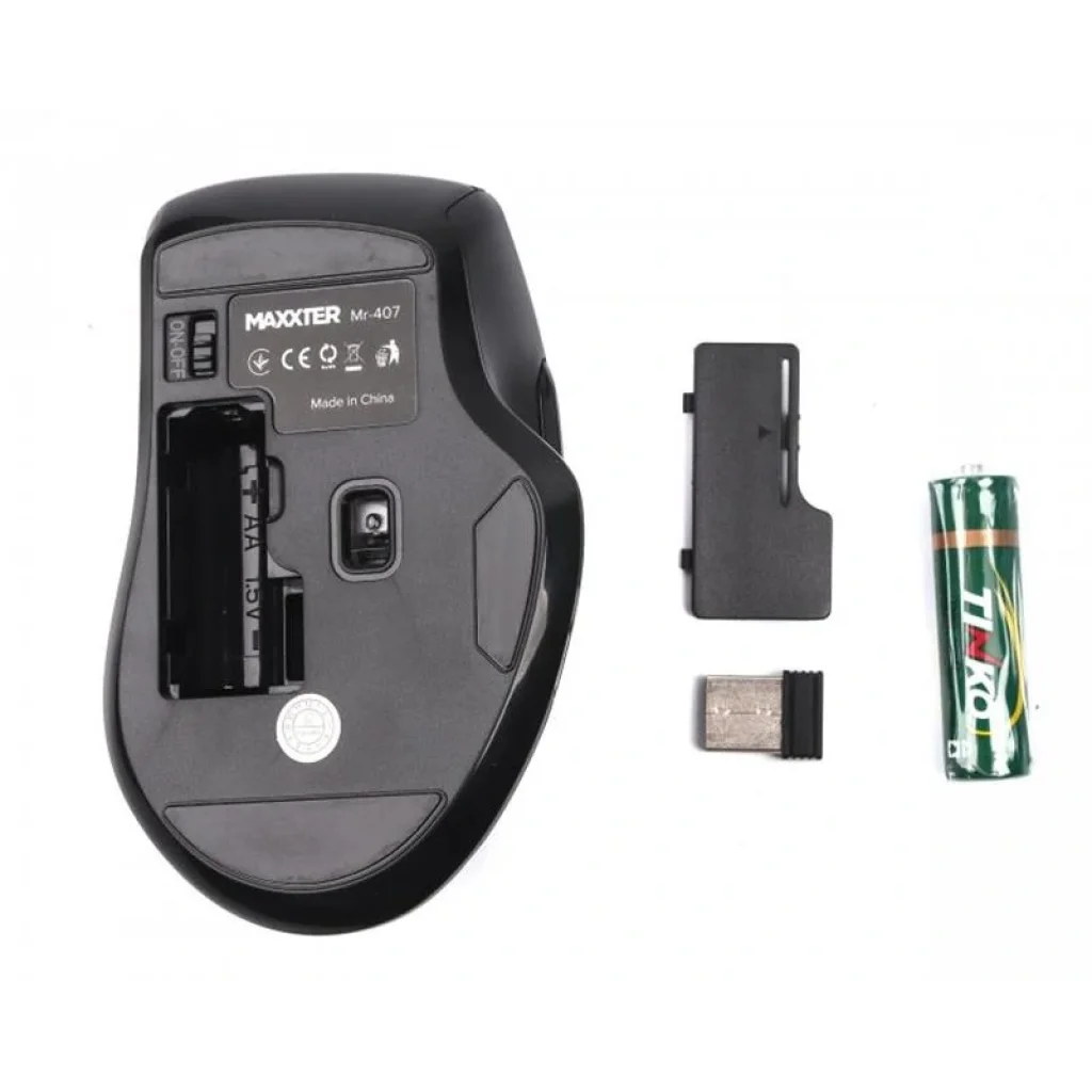 Мышь беспроводная Maxxter Mr-407 Black USB UA