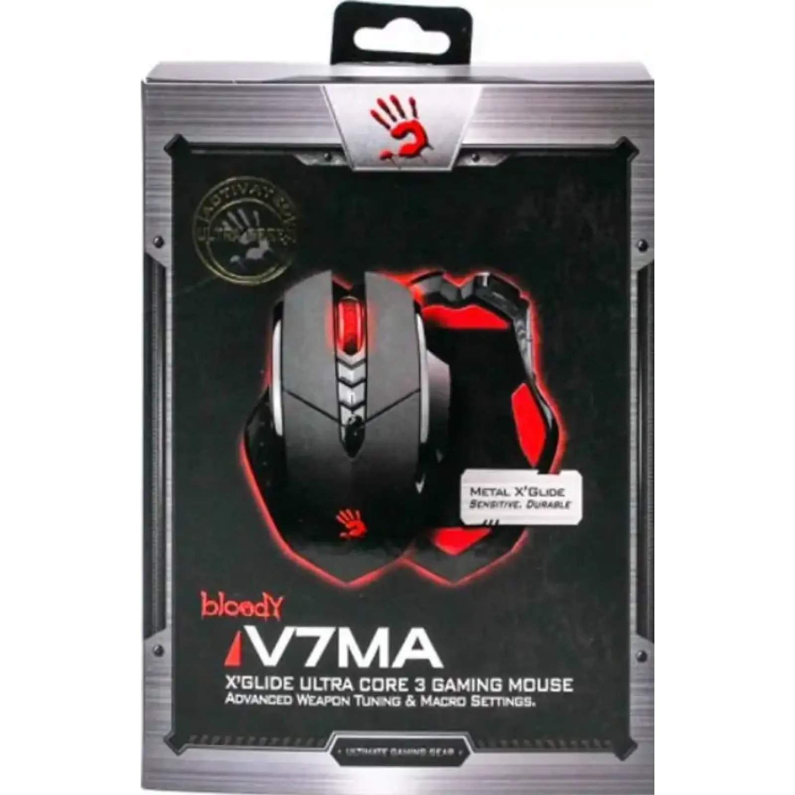 Мышь Bloody V7MA USB Holeless Black UA