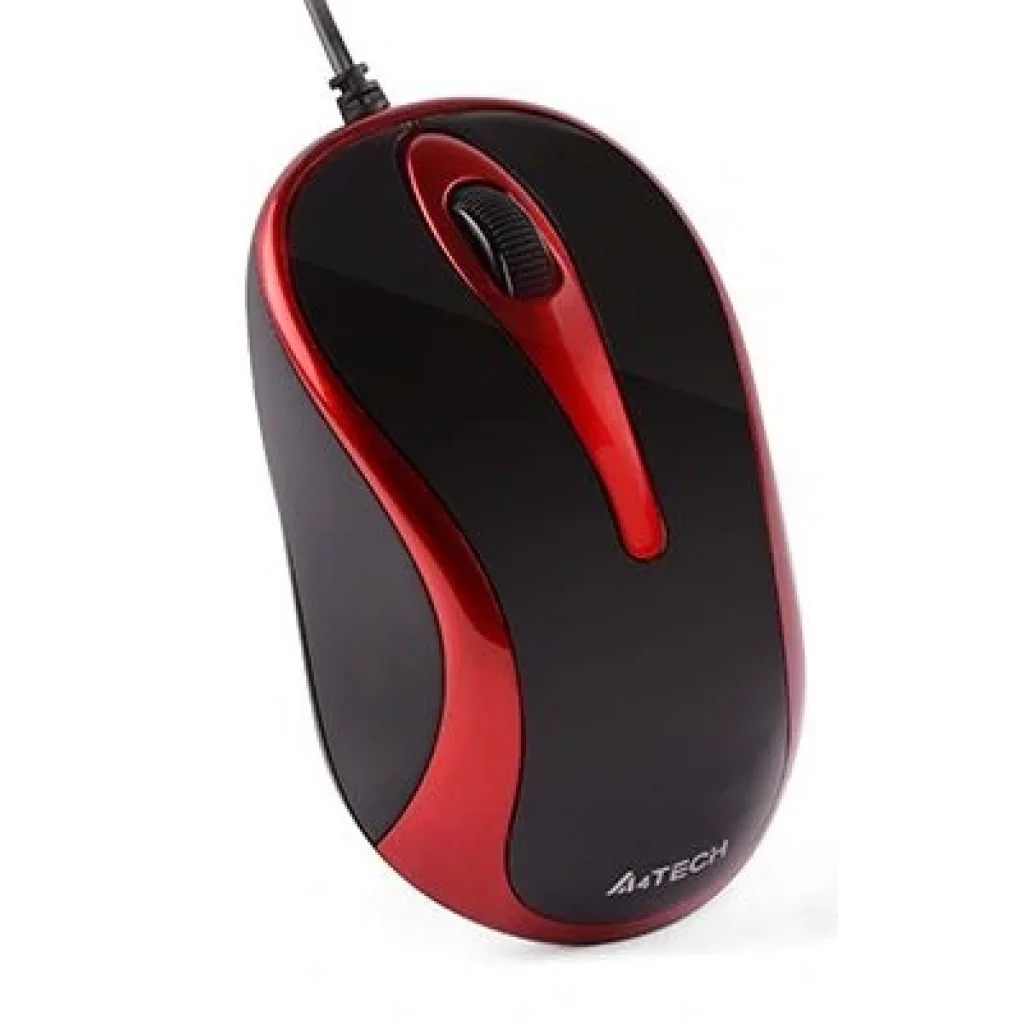 Миша A4Tech N-350-2 красно-чорна USB V-Track, N-350-2 (Red+Black) UA