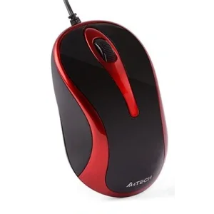 Миша A4Tech N-350-2 красно-чорна USB V-Track, N-350-2 (Red+Black) UA