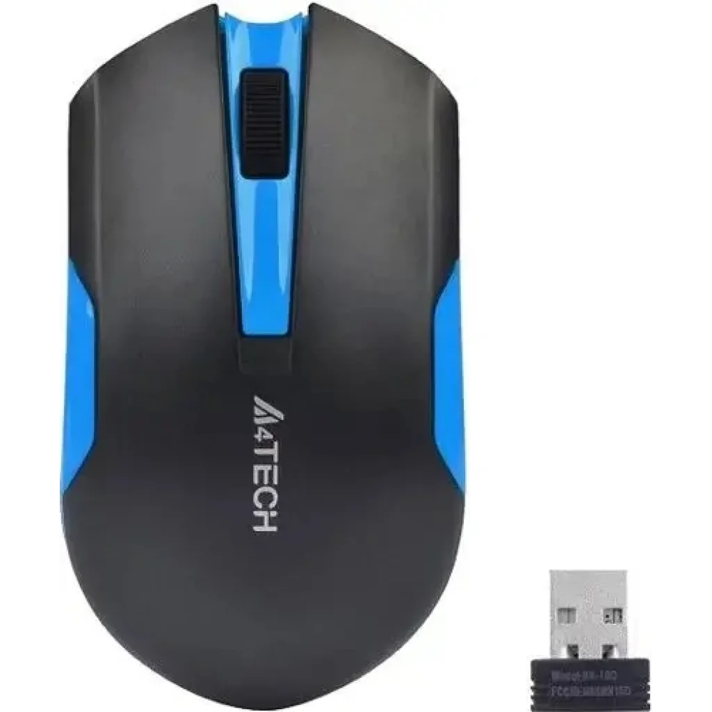 Миша бездротова A4Tech G3-200N Black/Blue USB V-Track, G3-200N (Black+Blue) UA