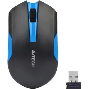 Мышь беспроводная A4Tech G3-200N Black/Blue USB V-Track, G3-200N (Black+Blue) UA