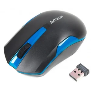 Миша бездротова A4Tech G3-200N Black/Blue USB V-Track, G3-200N (Black+Blue) UA