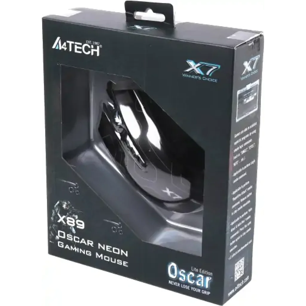 Мышь A4Tech X89 Black USB, X89 (Black) UA