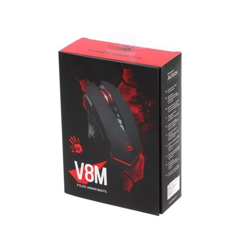 Миша A4Tech V8M Bloody чорна USB V-Track, V8M Bloody (Black) UA