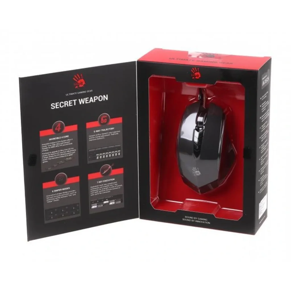 Миша A4Tech V8M Bloody чорна USB V-Track, V8M Bloody (Black) UA