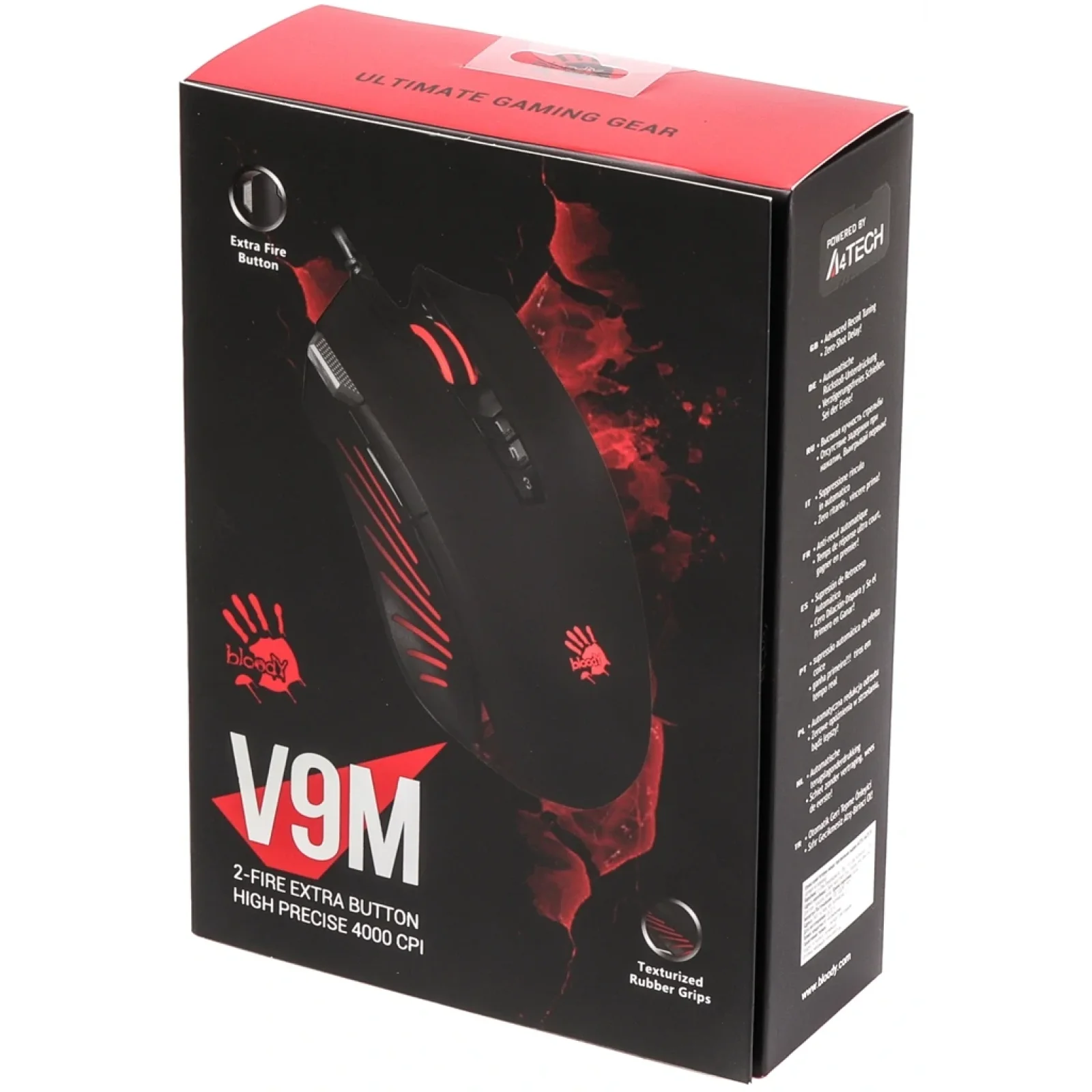 Мышь A4Tech V9M Bloody (Black) Extra Fire Button UA