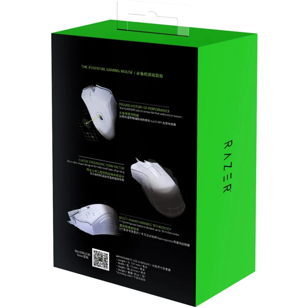 Мышь Razer DeathAdder Essential White (RZ01-03850200-R3M1) UA