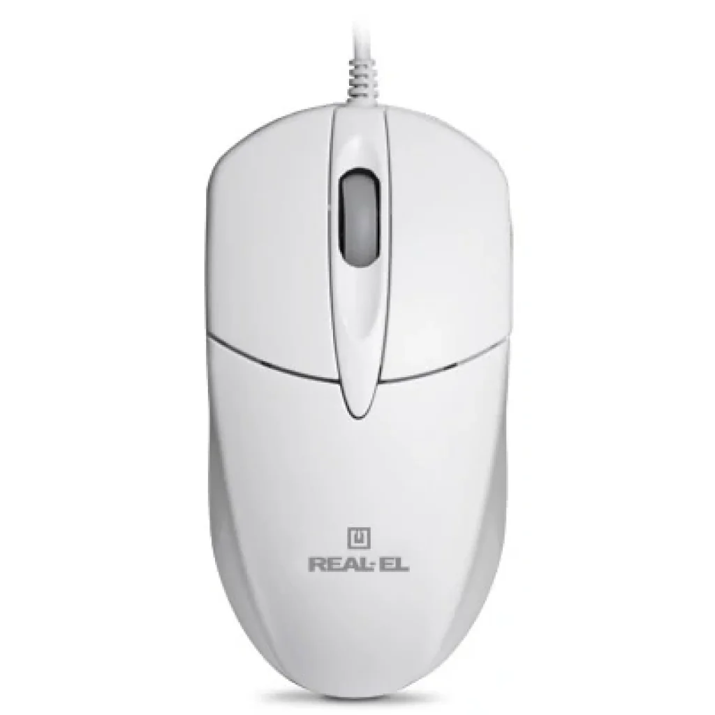 Мышь REAL-EL RM-211 White USB, EL123200014 UA