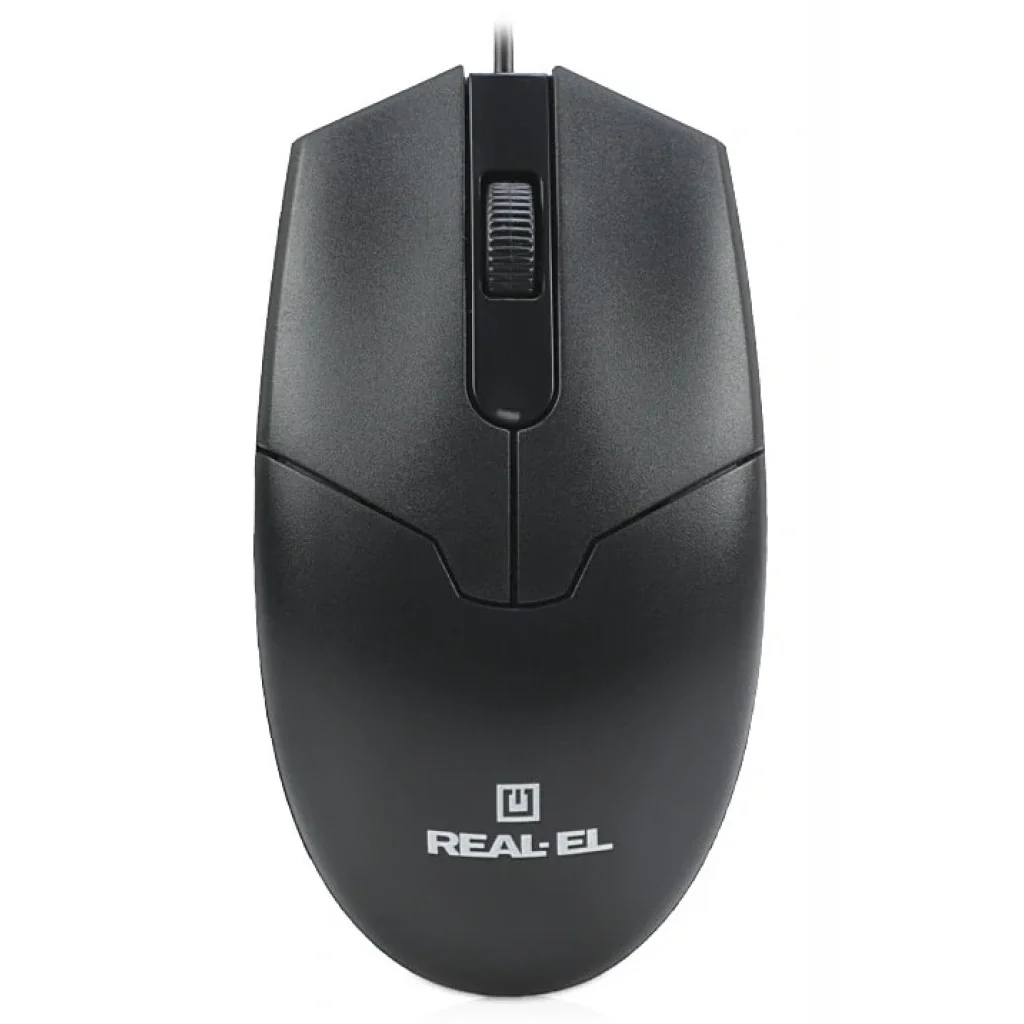 Мышь REAL-EL RM-208 Black USB, EL123200030 UA