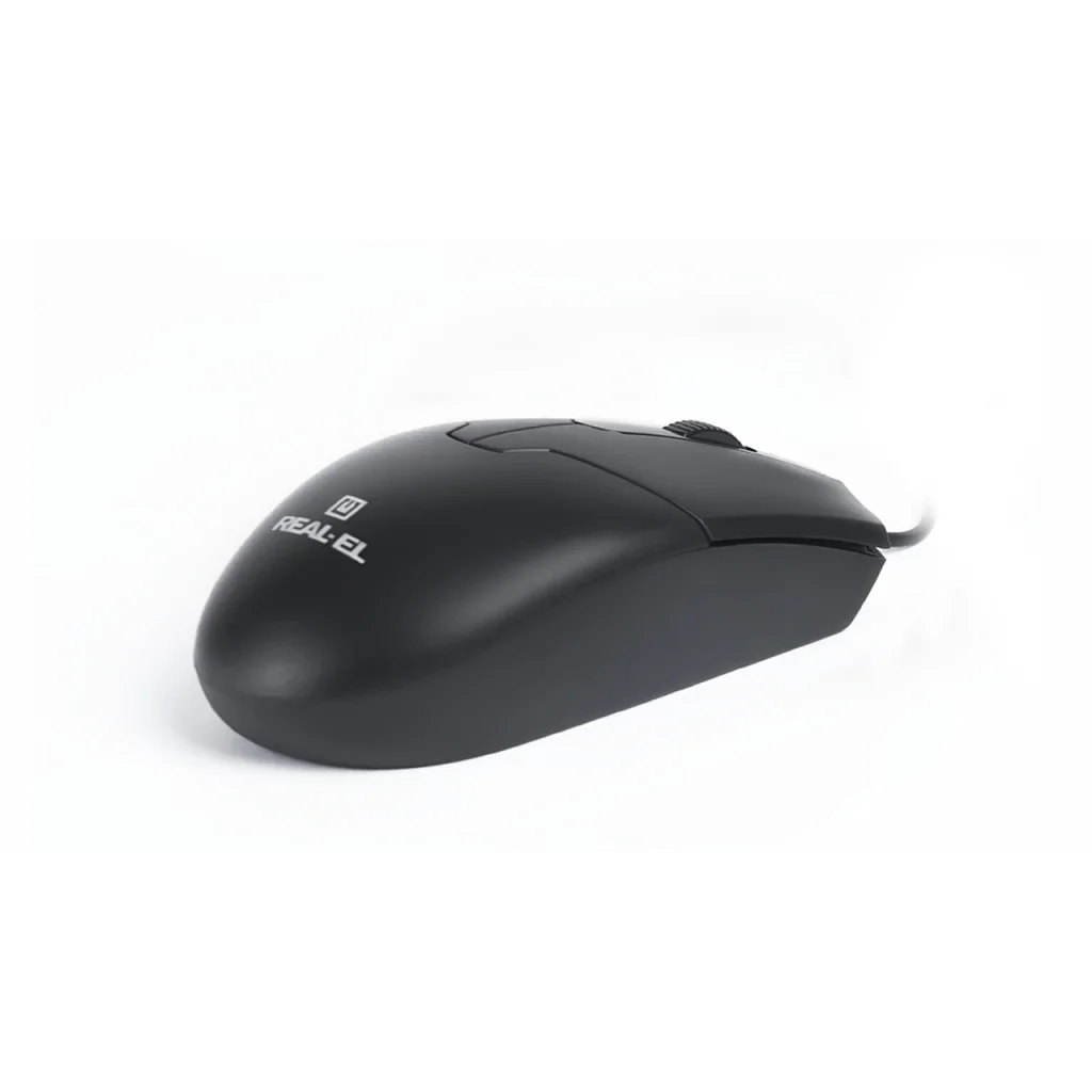 Мышь REAL-EL RM-208 Black USB, EL123200030 UA