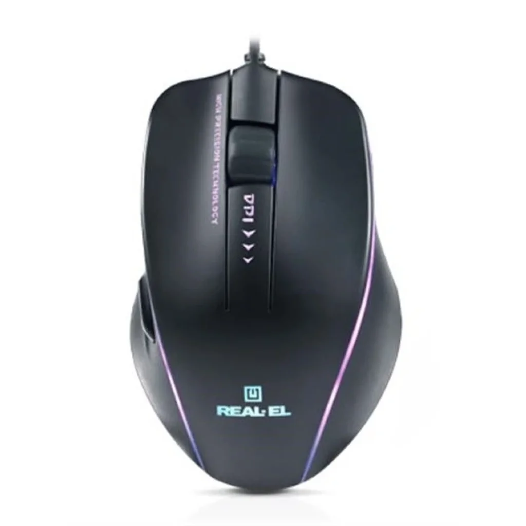 Мышь REAL-EL RM-747 Black USB, EL123200028 UA