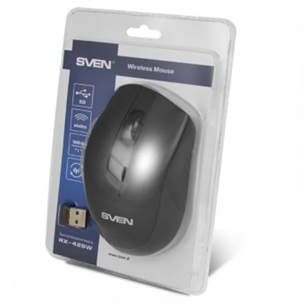Миша бездротова Sven RX-425W Black USB, 00530106 UA