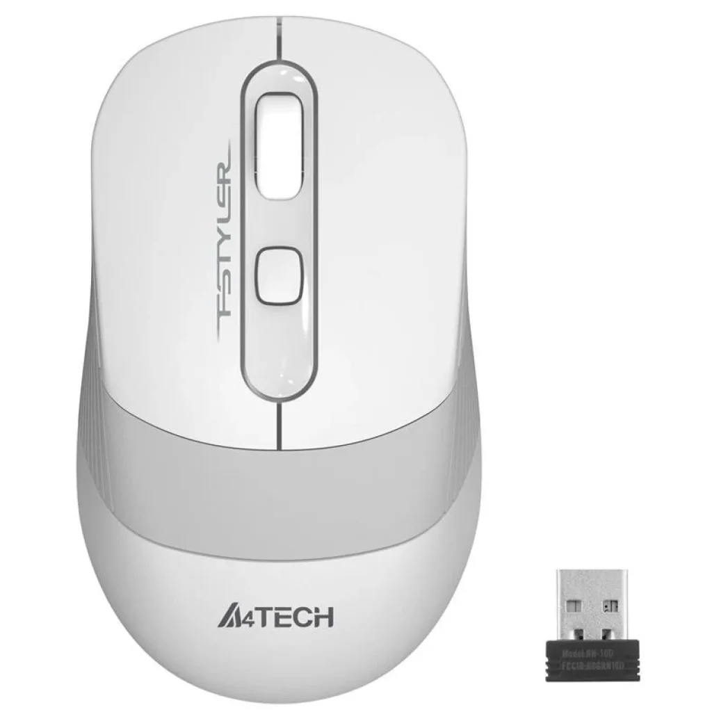 Миша бездротова A4Tech FG10S White USB, FG10S (White) UA