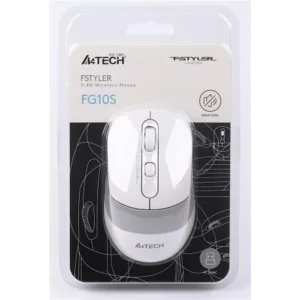 Миша бездротова A4Tech FG10S White USB, FG10S (White) UA