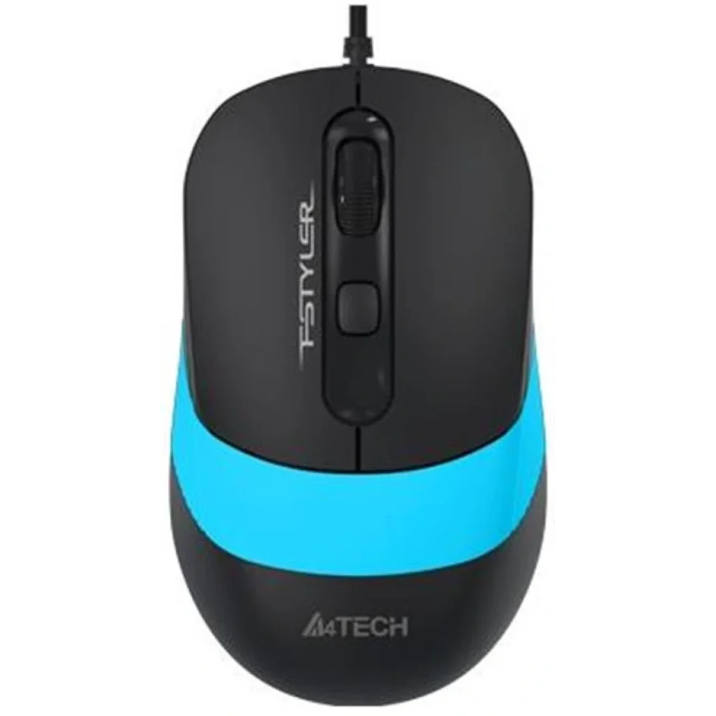 Миша A4Tech FM10 Black/Blue USB, FM10 (Blue) UA