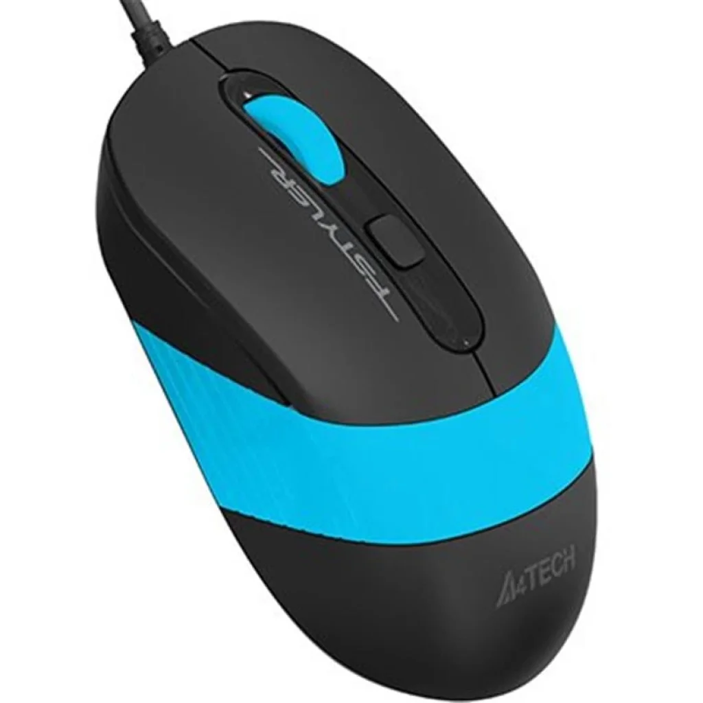 Миша A4Tech FM10 Black/Blue USB, FM10 (Blue) UA