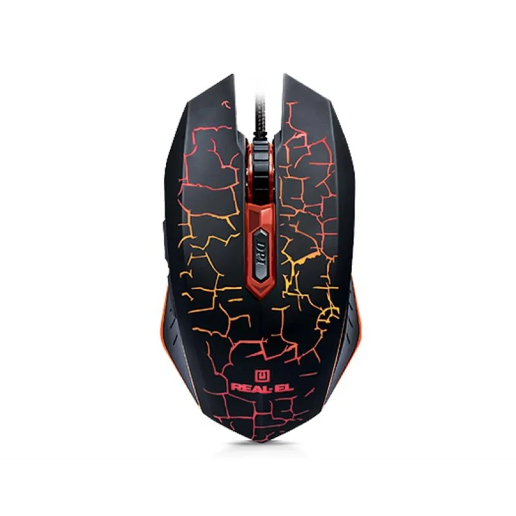 Мышь REAL-EL RM-505 Black USB, EL123200018 UA