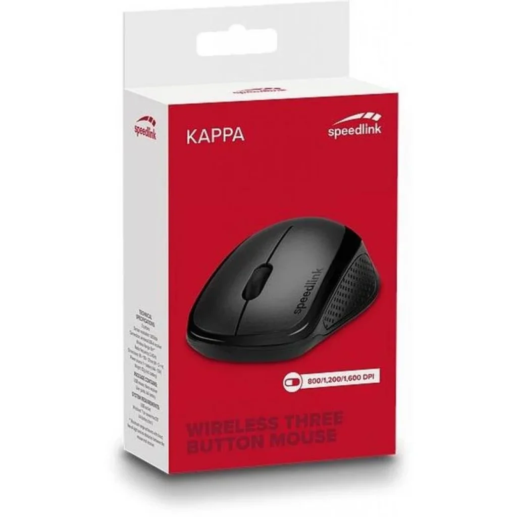 Мышь беспроводная Speed-Link Kappa Black (SL-630011-BK) UA
