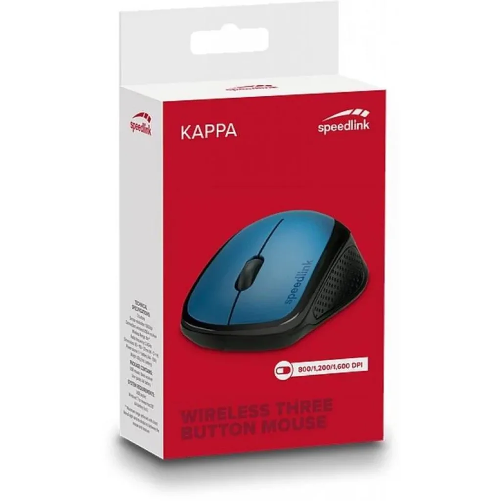 Миша бездротова Speed-Link Kappa (SL-630011-BE) Blue USB UA