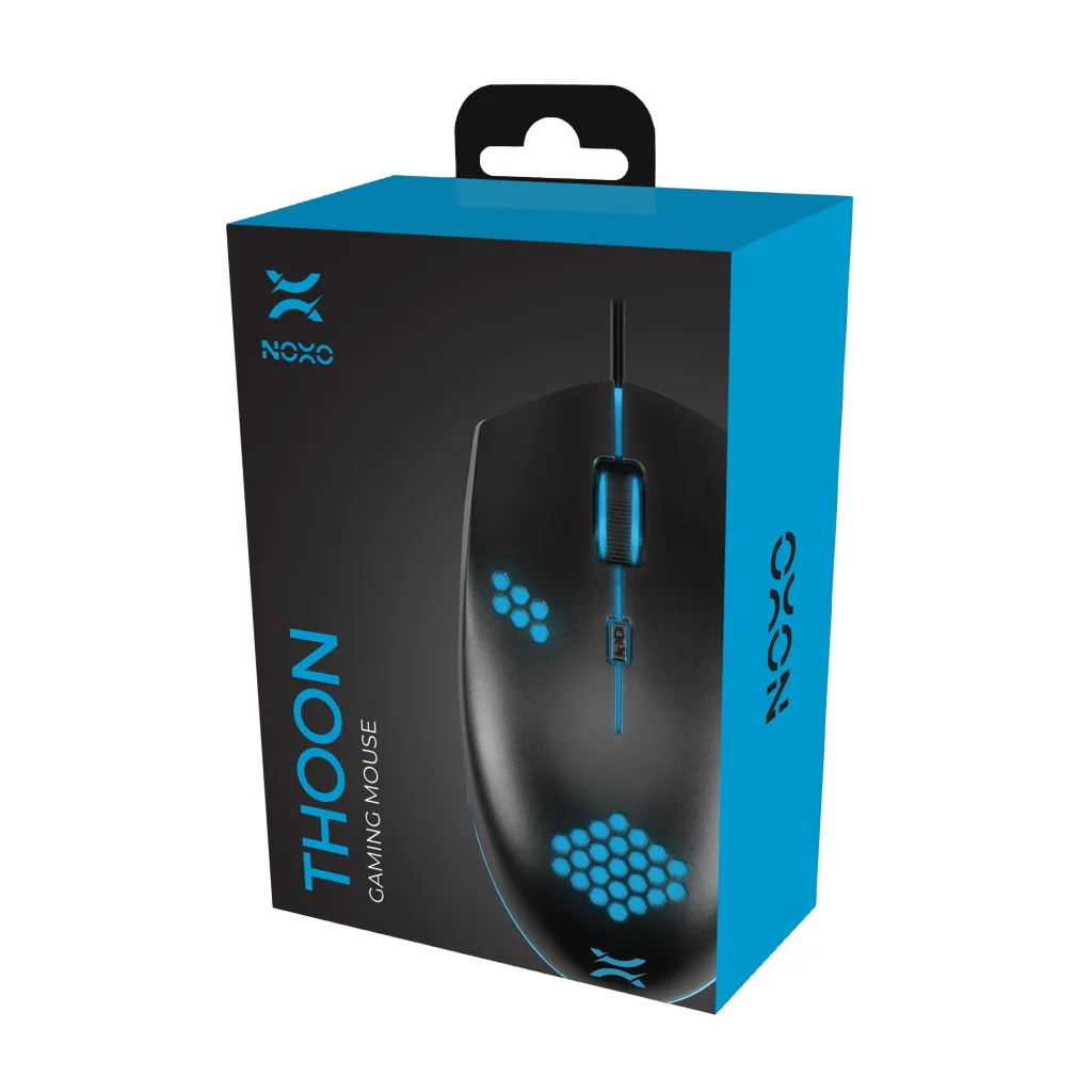 Миша Noxo Thoon Gaming mouse Black USB (4770070881989) UA