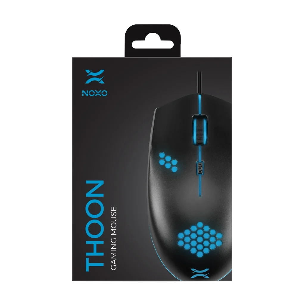 Миша Noxo Thoon Gaming mouse Black USB (4770070881989) UA