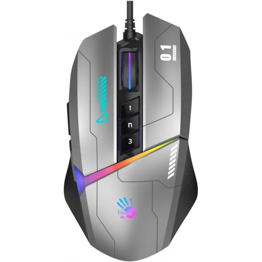 Миша A4Tech Bloody W60 Max Gun Grey, W60 Max Bloody (Gun Grey) UA