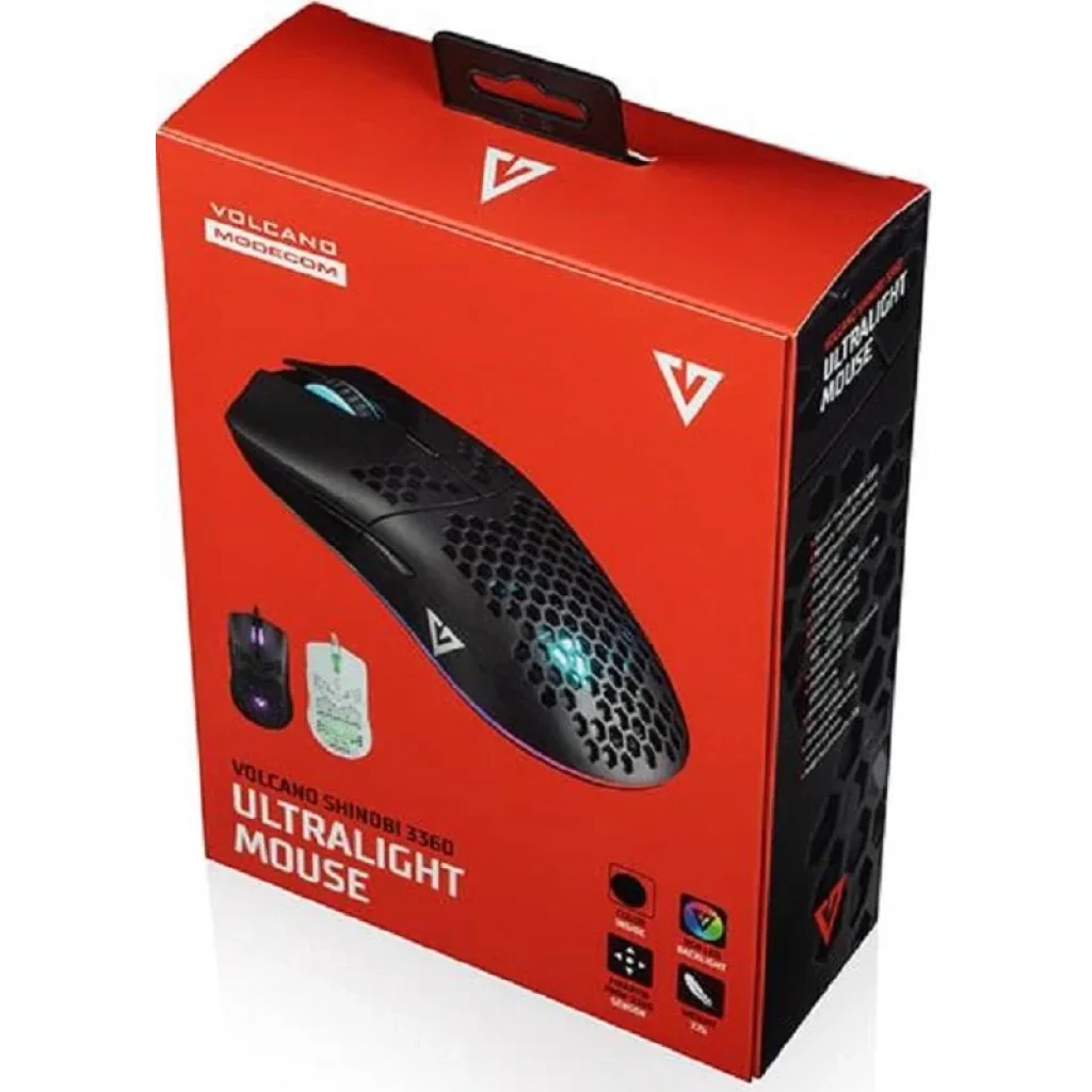 Миша Modecom Volcano Shinobi 3360 (M-MC-SHINOBI-3360-100) Black USB UA