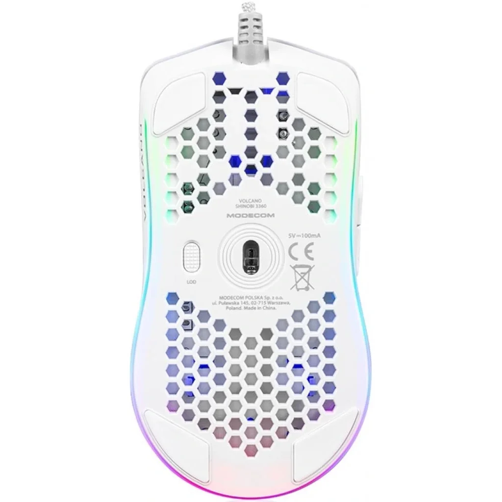 Мышь Modecom Volcano Shinobi 3360 (M-MC-SHINOBI-3360-200) White USB UA
