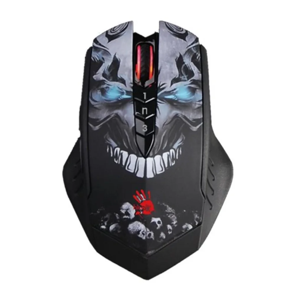 Мышь беспроводная A4Tech R80 Plus Bloody (Skull) Black USB UA
