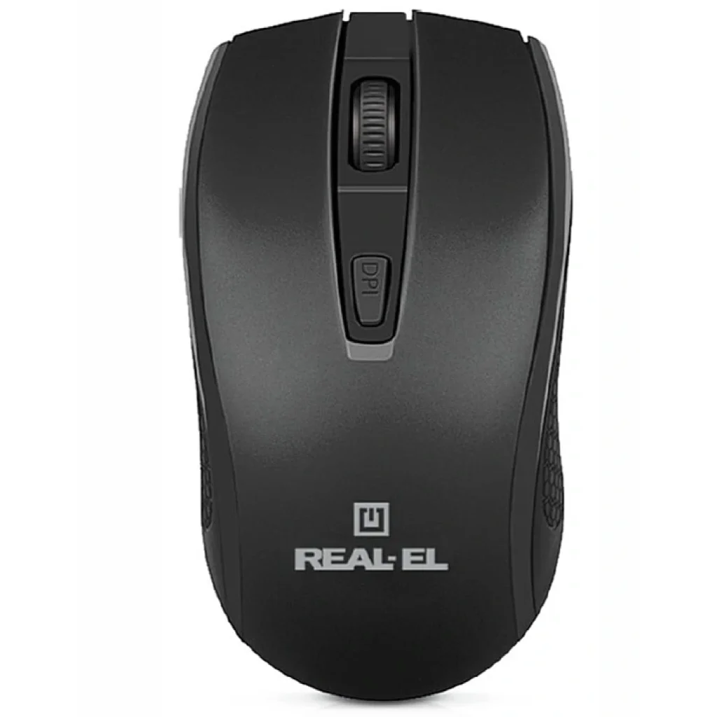 Мышь беспроводная REAL-EL RM-308 Black USB, EL123200033 UA