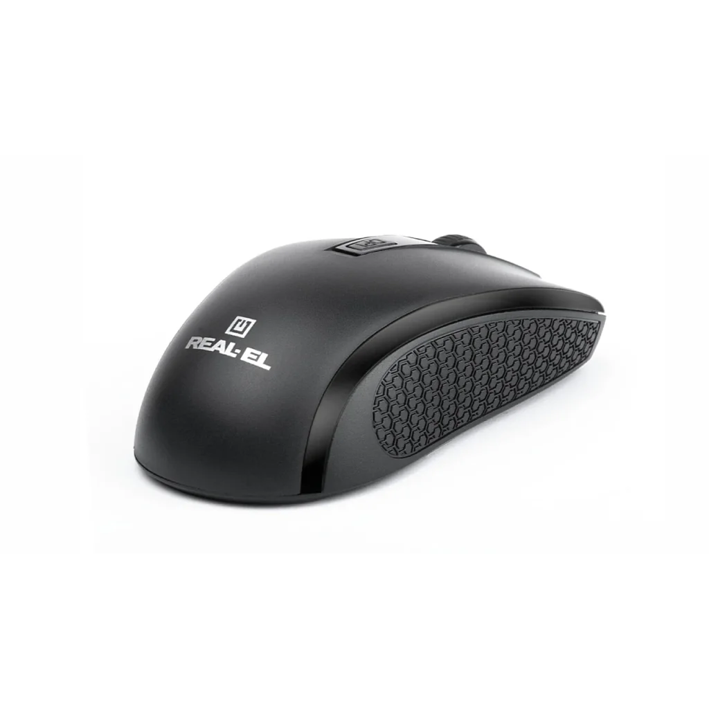 Мышь беспроводная REAL-EL RM-308 Black USB, EL123200033 UA