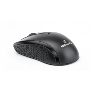 Мышь беспроводная REAL-EL RM-308 Black USB, EL123200033 UA