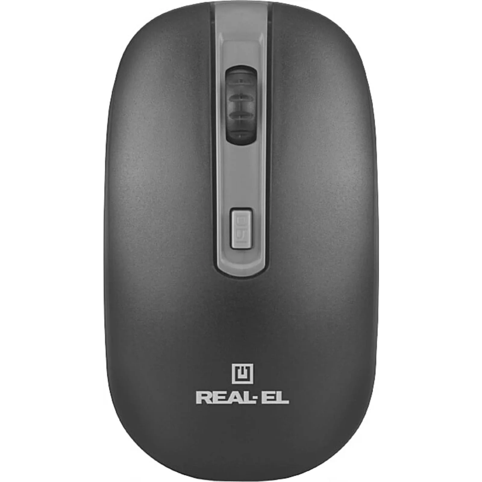 Миша бездротова REAL-EL RM-303 Black/Grey USB, EL123200021 UA