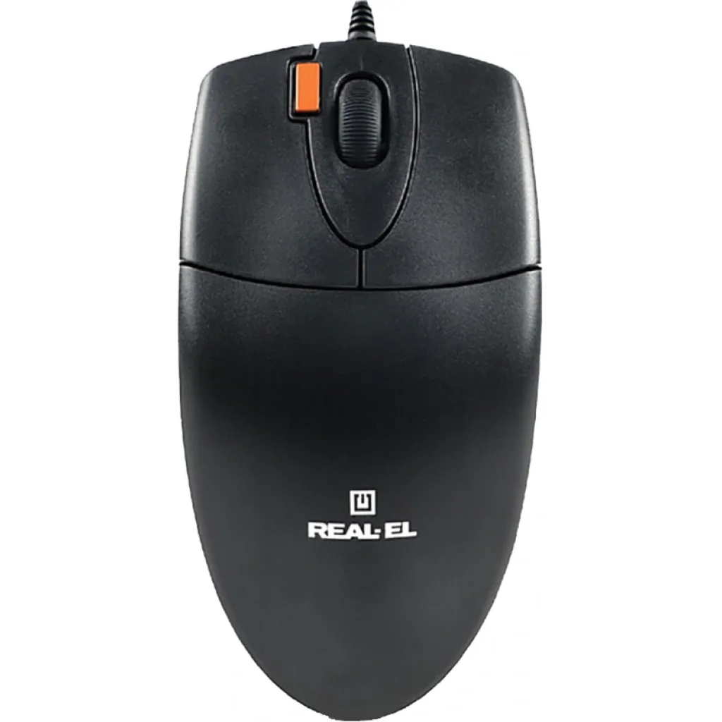 Мышь REAL-EL RM-220 Black USB, EL123200026 UA