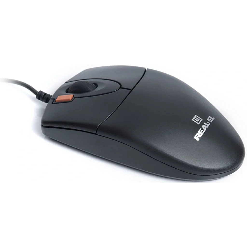 Мышь REAL-EL RM-220 Black USB, EL123200026 UA
