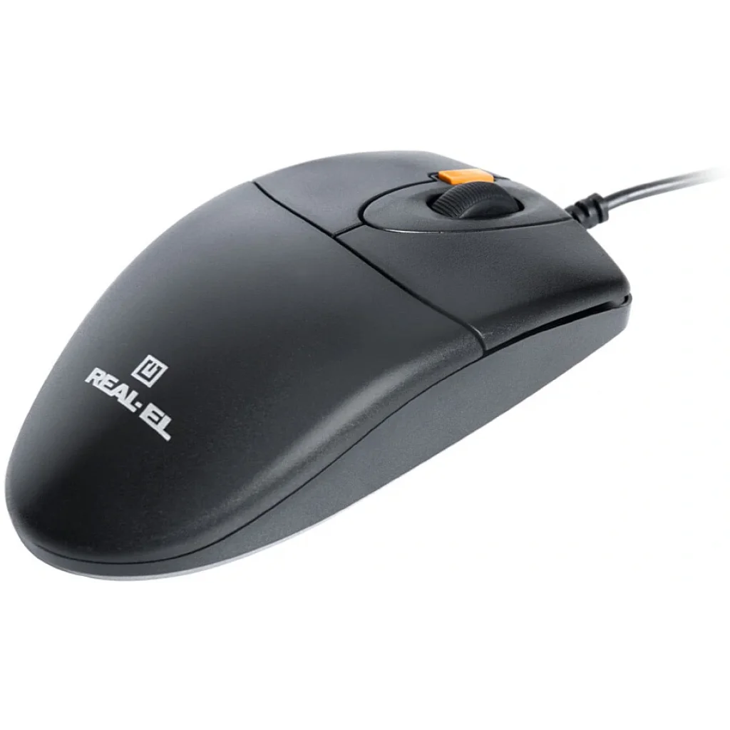 Мышь REAL-EL RM-220 Black USB, EL123200026 UA